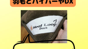 ヒートループ羽毛とハイパーやDXの比較！重さや暖かさは？【ディノス】